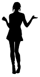 Sexy Girl Silhouette v8 Decal Sticker